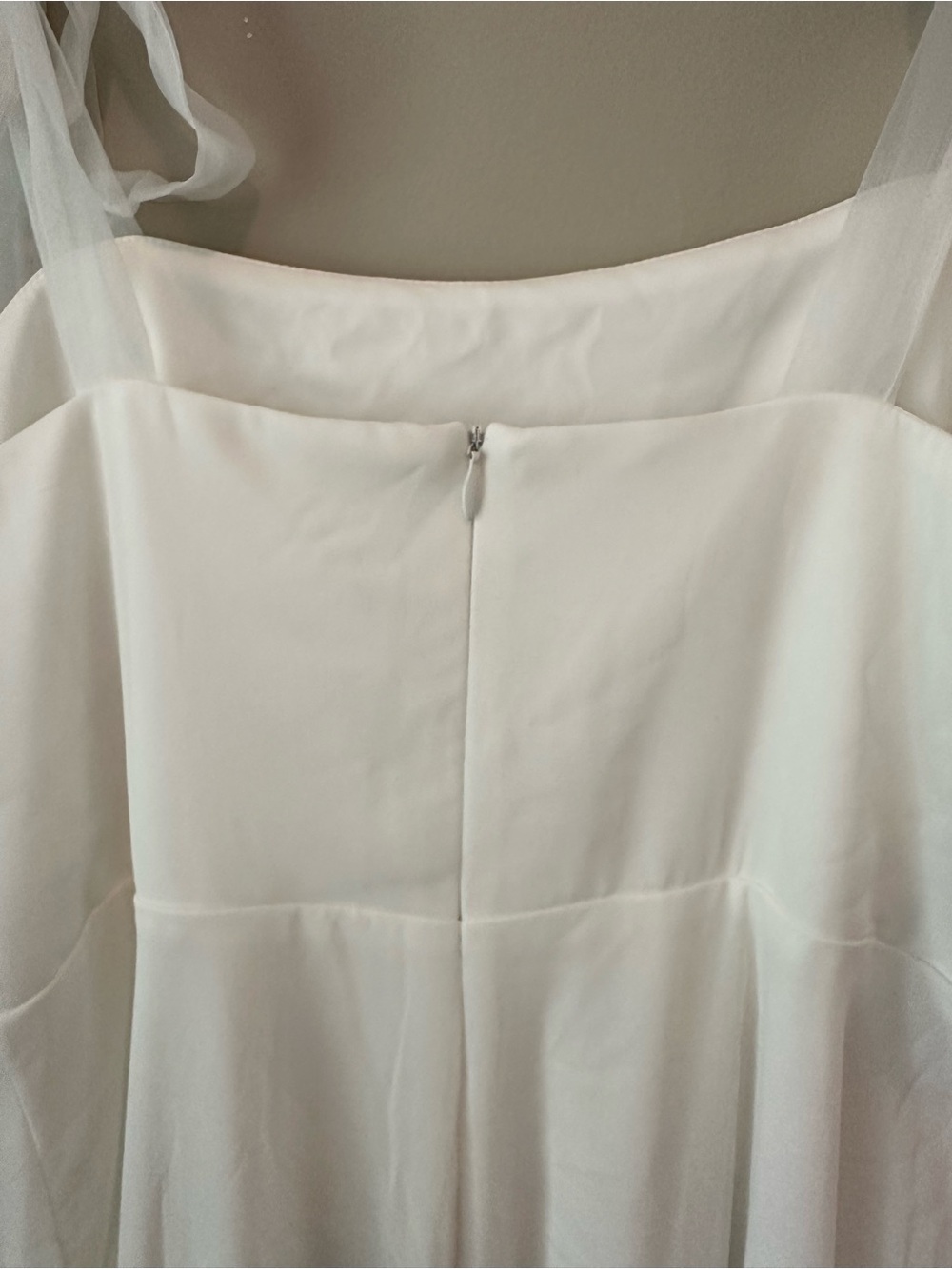NWT! Lulu's White Radiant Romance White Tie-Strap Maxi Dress. Womens 1X - Picture 4 of 7